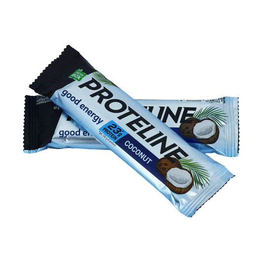PROTELINE - Protein bar with coconut glazed with confectionery glaze (40g) PROTELINE