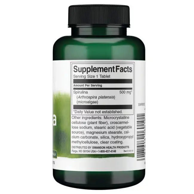 Swanson Spirulina - 180 tablets SWANSON