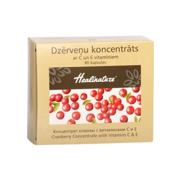 Unifarma Herbals Healinature Cranberry Concentrate with vit. C and E 80 caps Unifarma Herbals