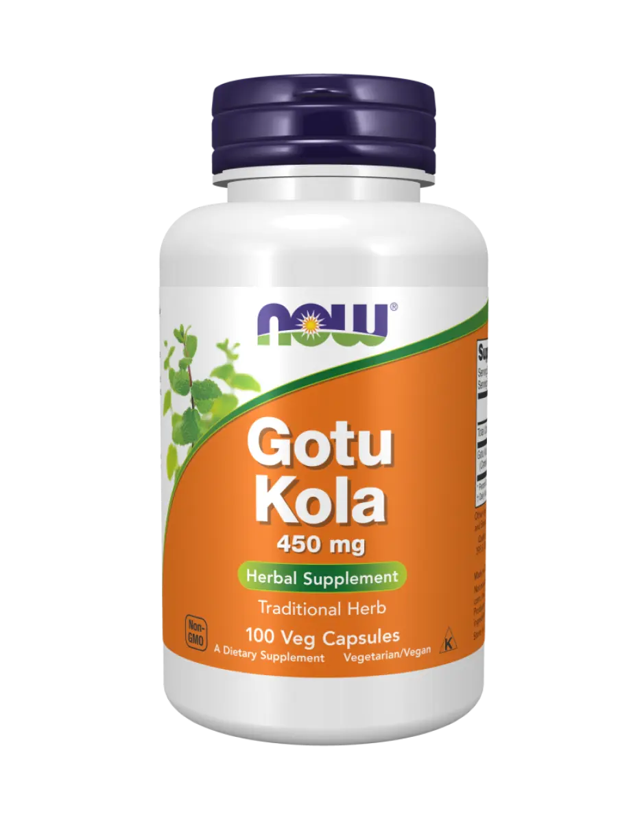 NOW Foods - Gotu Kola, 450mg - 100 vegan capsules Now Foods