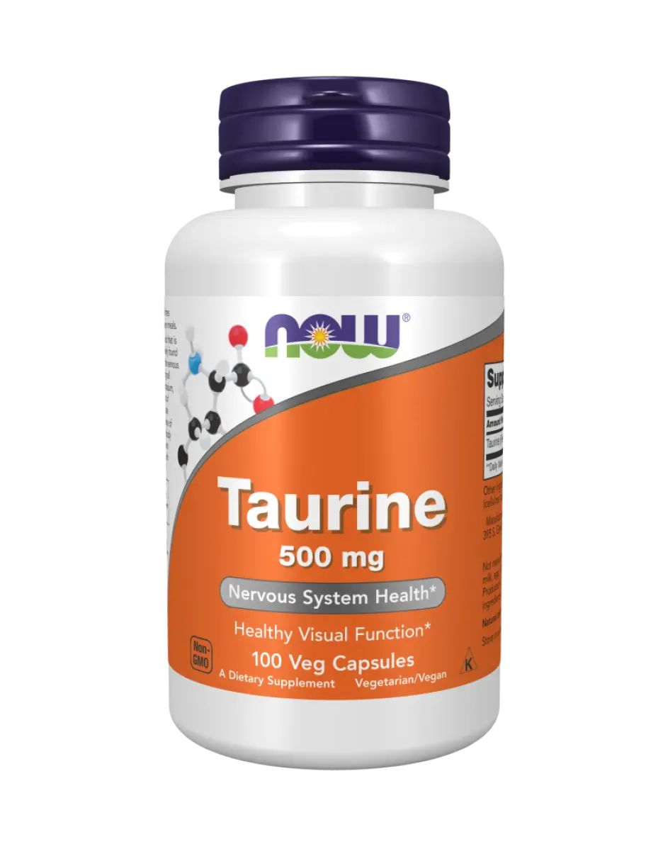 Now Foods - Taurine, 500mg, 100 capsules Now Foods